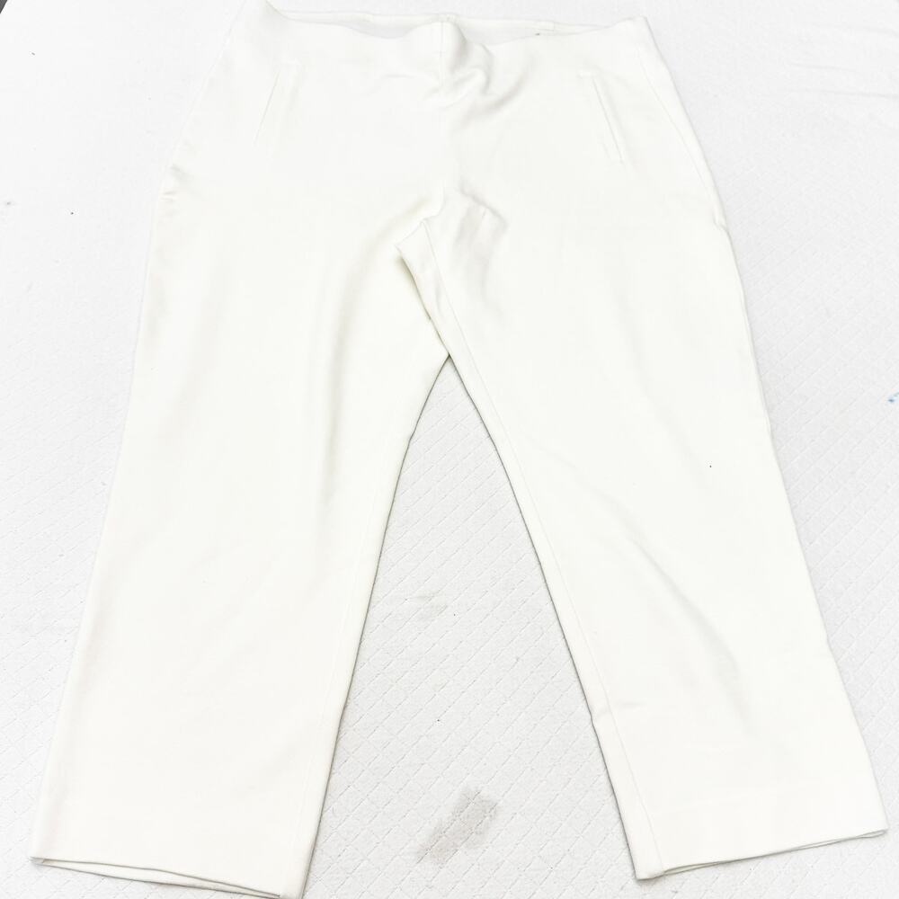 Chico's Slimming Basic Cream White Cropped Straig… - image 2